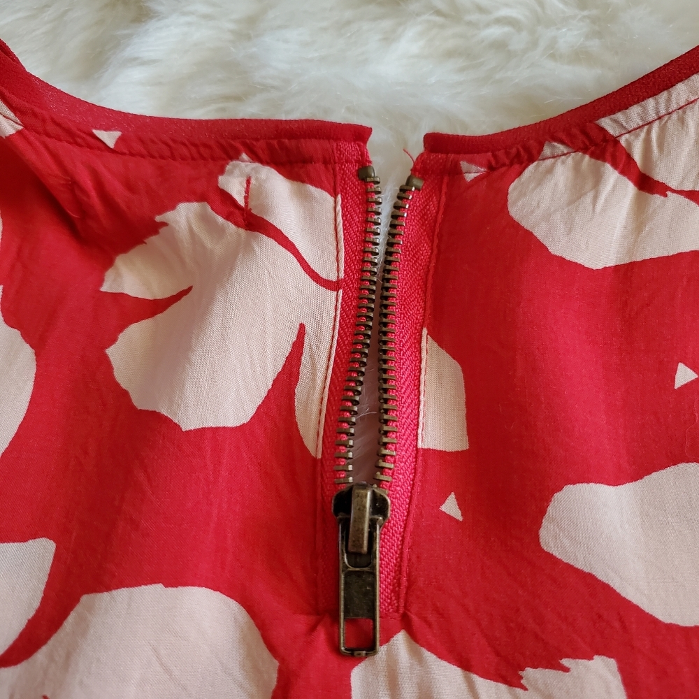 Urban Outfitters Silence + Noise Witchy Red Floral Mini Dress Size XS - Picture 9 of 13